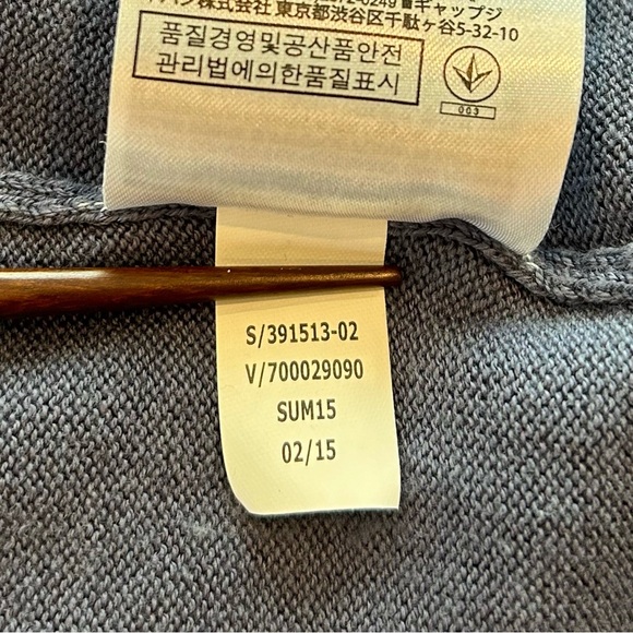 Banana Republic Full Zip Cardigan Sweater, Medium, Blue - Picture 8 of 8